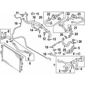 VW HVAC Heater Hose - Genuine VW 7P0815983