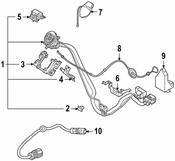 Audi VW Instrument Panel Trim Panel Clip - Genuine Audi VW 7P0971830
