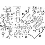 Volkswagen Fuel Filter Bracket - Genuine VW 7P6127224B