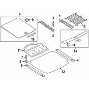 Volkswagen Spare Tire Compartment Cover - Genuine VW 7P6863546EJB1