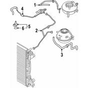 Audi Engine Coolant Overflow Hose - Genuine Audi 80A121081CD