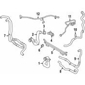 Audi Engine Coolant Overflow Hose - Genuine Audi 80A121081T