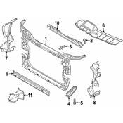 Audi Radiator Support Baffle - Genuine Audi 80A121283K