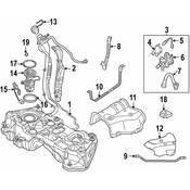 Audi Fuel Tank Vent Hose - Genuine Audi 80A201268