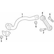Audi Suspension Stabilizer Bar Bracket - Genuine Audi 80A411336