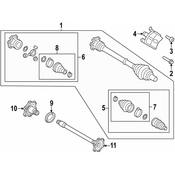 Audi CV Joint Kit - Genuine Audi 80A498103A