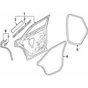 Audi Door Shell Seal - Genuine Audi 80A839120B