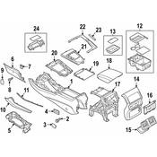 Audi Seat Armrest Base - Genuine Audi 80A864283D