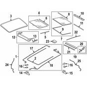 Audi Sunroof Cover - Genuine Audi 80A877307DLL7