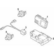 Audi Parking Aid System Control Module Bracket - Genuine Audi 80A907297