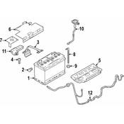 Audi Battery Cover - Genuine Audi 80A915429A