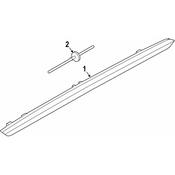 Audi Center High Mount Stop Light - Genuine Audi 80A945097A