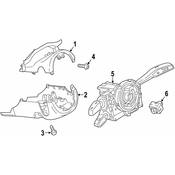 Audi Steering Column Cover - Genuine Audi 80A953491DS2