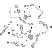 Audi HVAC Heater Core Bracket - Genuine Audi 80B820195E