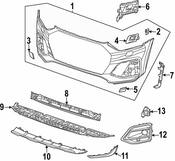 Audi Parking Aid Sensor Bracket - Genuine Audi 80F919290