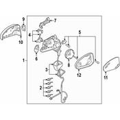 Audi Door Mirror Cover - Genuine Audi 83A072531A3Q0