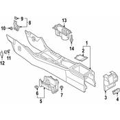 Audi Console Panel - Genuine Audi 83A864376E4PK