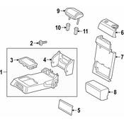 Audi Seat Armrest Cover - Genuine Audi 83A885825CNF2