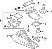 Audi Auto Trans Shift Lever - Genuine Audi 83B713139CEHE