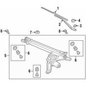 Audi Windshield Wiper Arm - Genuine Audi 83B955408A1P9