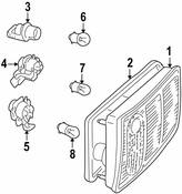 Audi Back Up Light Socket - Genuine Audi 893945265B