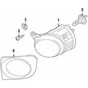 Audi Fog Light Trim - Genuine Audi 8D0941778A