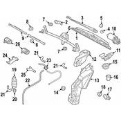 Audi VW Windshield Washer Hose Grommet - Genuine Audi VW 8D0971841D
