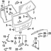 Audi VW Liftgate Bump Stop - Genuine Audi VW 8D5827249