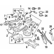Audi VW Fuel Tank Insulator - Genuine Audi VW 8E0201365F