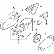 Audi Door Mirror - Genuine Audi 8E0859412