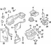 Audi HVAC Heater Hose - Genuine Audi 8E1819371P