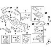Audi Console Panel - Genuine Audi 8F08641476PS