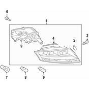 Audi Tail Light Assembly - Genuine Audi 8J0945095N