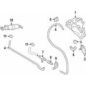 Audi Headlight Washer Nozzle - Genuine Audi 8J0955101A