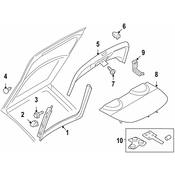 Audi Liftgate Trim Cover - Genuine Audi 8J8867769BN70