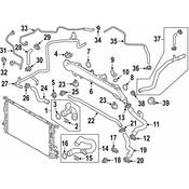 Audi Engine Coolant Reservoir Hose - Genuine Audi 8K0121086AA
