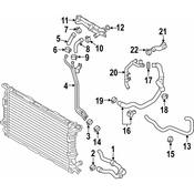 Audi Turbocharger Intercooler Hose - Genuine Audi 8K0145921Q