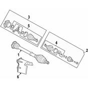 Audi CV Joint Kit - Genuine Audi 8K0498099E