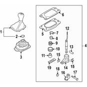 Audi Manual Trans Shift Rail - Genuine Audi 8K0711695