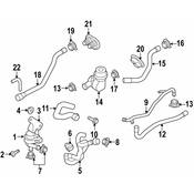 Audi HVAC Heater Hose Grommet - Genuine Audi 8K0819699A