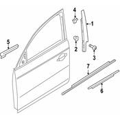 Audi Door Shell Seal - Genuine Audi 8K0867381A