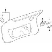 Audi Deck Lid Trim - Genuine Audi 8K5867975ECA9