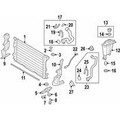 Audi Radiator Support Baffle - Genuine Audi 8K9121284D