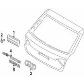 Audi Hatch Emblem - Genuine Audi 8K9853742A2ZZ