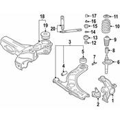 Audi VW Steering Knuckle - Genuine Audi VW 8N0407256E