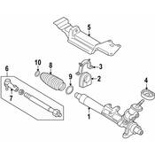 Audi Rack and Pinion Assembly - Genuine Audi 8N1422061DX