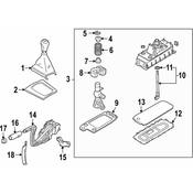 Audi Manual Trans Shift Boot - Genuine Audi 8P0863278BT73G