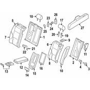 Audi Seat Armrest Bracket - Genuine Audi 8P0885961BXYP