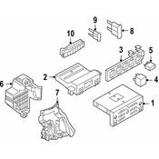 Audi Relay Box - Genuine Audi 8P0907279P