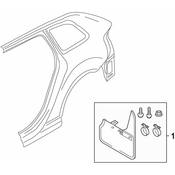 Audi Mud Flap Kit - Genuine Audi 8P4075101